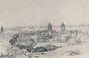 Londen vanuit Greenwich Park door Joseph Mallord William Turner