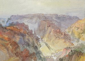 Luxemburg stad vanaf de Fetschenhof, 1839-1840 door Joseph Mallord William Turner