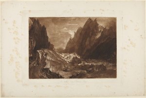 Mer de Glace door Joseph Mallord William Turner