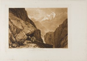 Mount Saint Gothard, plaat 9 uit Liber Studiorum door Joseph Mallord William Turner