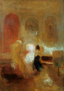 Muziekfeest, East Cowes Castle, ca. 1835 door Joseph Mallord William Turner