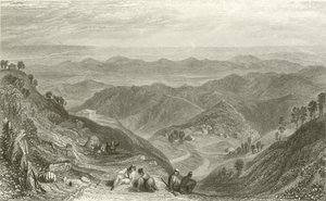 Mussooree en de Dhoon, vanaf Landour door Joseph Mallord William Turner