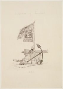 No.0567 Havens van Engeland, ontwerp voor de titelpagina van een boek, 1825 door Joseph Mallord William Turner