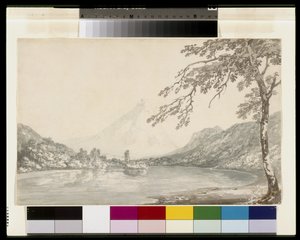 Op de Aar tussen Unterseen en het Meer van Brienz