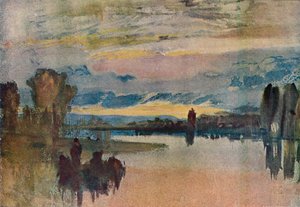 Op het meer bij Petworth - Avond, 1909