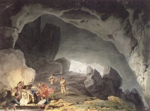 Peaks Hole, Derbyshire door Joseph Mallord William Turner
