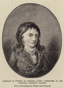 Portret van Turner, door hemzelf, onlangs geschonken aan de National Portrait Gallery