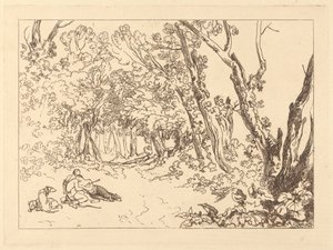 Procris en Cephalus door Joseph Mallord William Turner