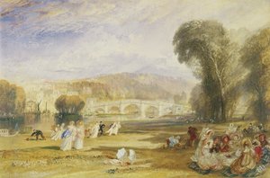 Richmond Hill en brug, Surrey, ca. 1831 door Joseph Mallord William Turner