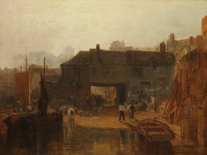 Saltash met de Waterveer, Cornwall, 1811 door Joseph Mallord William Turner
