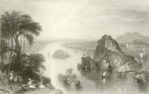 Scène bij Colgong aan de Ganges door Joseph Mallord William Turner