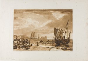 Scène aan de Franse kust, plaat 4 uit Liber Studiorum door Joseph Mallord William Turner