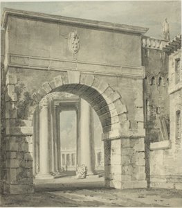 Sint Pieter gezien door de Porta Angelica
