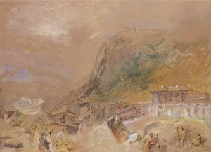 De Bastille in Grenoble, vanuit het dorp La Tronche, c.1836 door Joseph Mallord William Turner