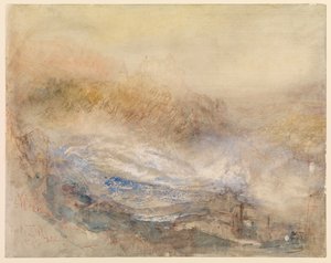 De watervallen van de Rijn bij Schaffhausen door Joseph Mallord William Turner