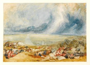 Het veld van Waterloo door Joseph Mallord William Turner