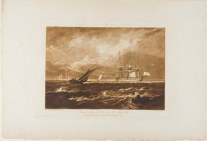 De Leider Zee Stuk, plaat 20 uit Liber Studiorum door Joseph Mallord William Turner