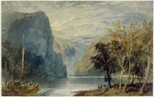 De Lorelei-rots, 1817 door Joseph Mallord William Turner