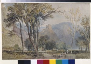 De Marxburg door Joseph Mallord William Turner