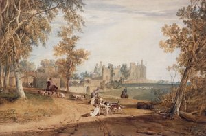 De Noordwestelijke Voorzijde, Cassiobury, met Honden en Jagers