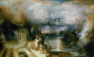 Het afscheid van Hero en Leander door Joseph Mallord William Turner