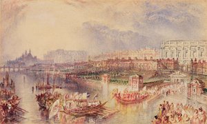 Whitehall, ca. 1835 door Joseph Mallord William Turner