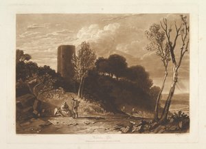 Winchelsea Sussex Liber Studiorum, deel IX, plaat 42, 23 april 1812 door Joseph Mallord William Turner