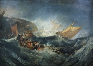 Wrak van een Transportschip, c.1810