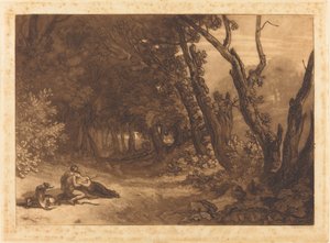 Procris en Cephalus door Joseph Mallord William Turner and George Clint