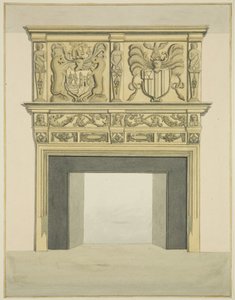 Schouw in voormalig huis van Sir John Knight, Temple Street door Joseph Manning