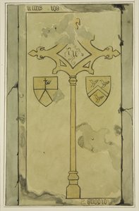 Grafsteen in Temple Church door Joseph Manning