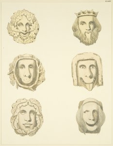 Gewelfstenen (bossen) in het plafond van Redcliffe Church