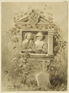 Monument op het kerkhof van St. Thomas (waarschijnlijk Richard Hart) verwijderd uit de oude kerk door Joseph Manning