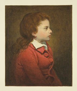Verondersteld portret van Chatterton (eigenlijk de zoon van Morris de kunstenaar) in St Mary Redcliffe door Joseph Manning