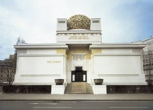 OLBRICH, Joseph Maria. Wenen Secession Gebouw. 1898. OOSTENRIJK. Wenen. Gevel. Wenen Sezession. Architectuur.