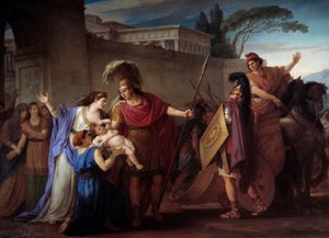 Hector en Andromache afscheid