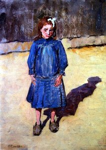De blauwe jurk door Joseph Milner Kite