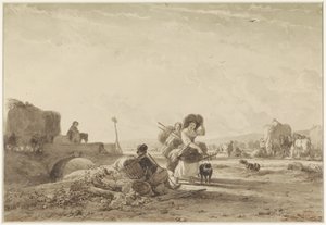 De hooioogst door Joseph Moerenhout
