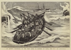 Een kunstenaarspilgrimage naar het Heilige Land, X, landing in Jaffa, de Rots van Andromeda