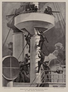 Bij de Marine Manoeuvres