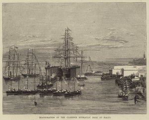 Inhuldiging van het Clarence Hydraulic Dock in Malta