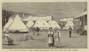 Het Victoria Ziekenhuis in Suez, waar de gewonden uit Soedan zijn behandeld door Joseph Nash