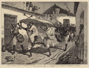 Met de ambassade van admiraal Sir W Hewett naar koning John van Abessinië, een Abessijnse bruiloft in Adowa
