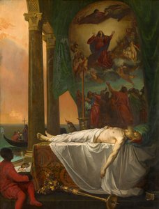Titiaan Ligt in Staat in het Palazzo Barberino