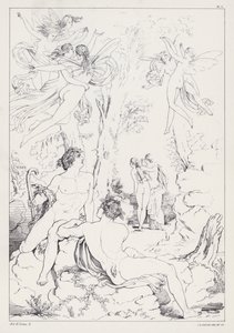 Shelleys Prometheus Unbound, Act II, Scene 2 door Joseph Noel after Paton