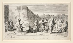 Le Bivouac door Joseph Parrocel