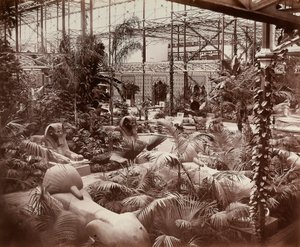 Het Crystal Palace in Londen: de tropische sectie, c.1870 door Joseph Paxton
