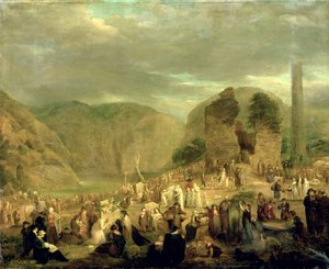 Allerzielen op het kerkhof van Glendalough