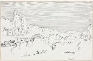 Charenton-le-Pont door Joseph Pennell