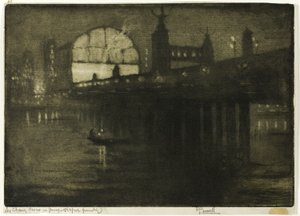 Charing Cross bij nacht